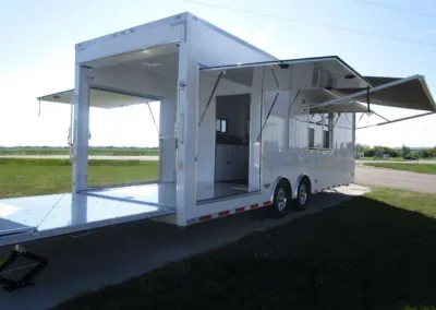 Concession Trailer - Porch for Rear Smoker