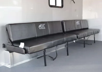 Fold Down Leather Seating