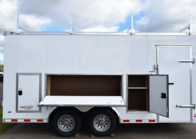 Outside Tool Crib and Ladder Racks