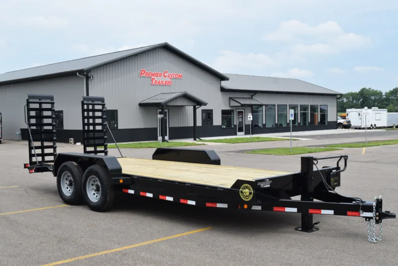 Bumper Pull Flatbed Equipment Trailer